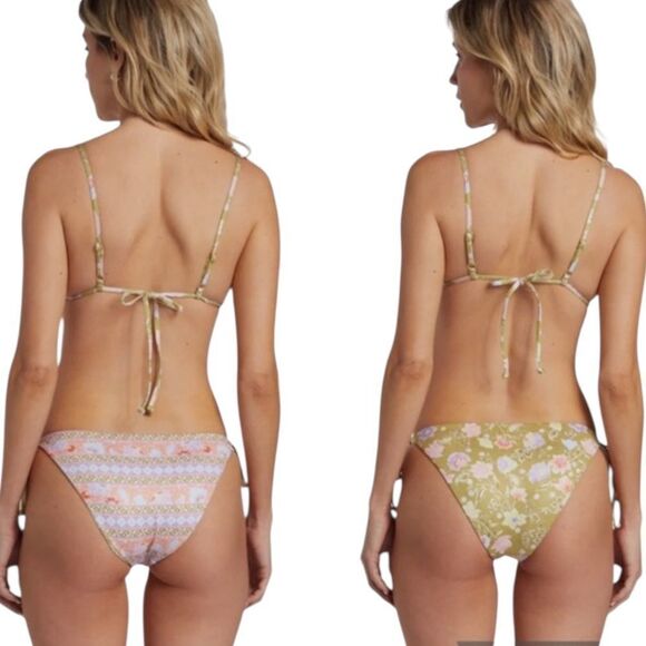 BILLABONG Feelin Peaceful Reverse Alina Bralette Top size Large - Picture 2 of 6